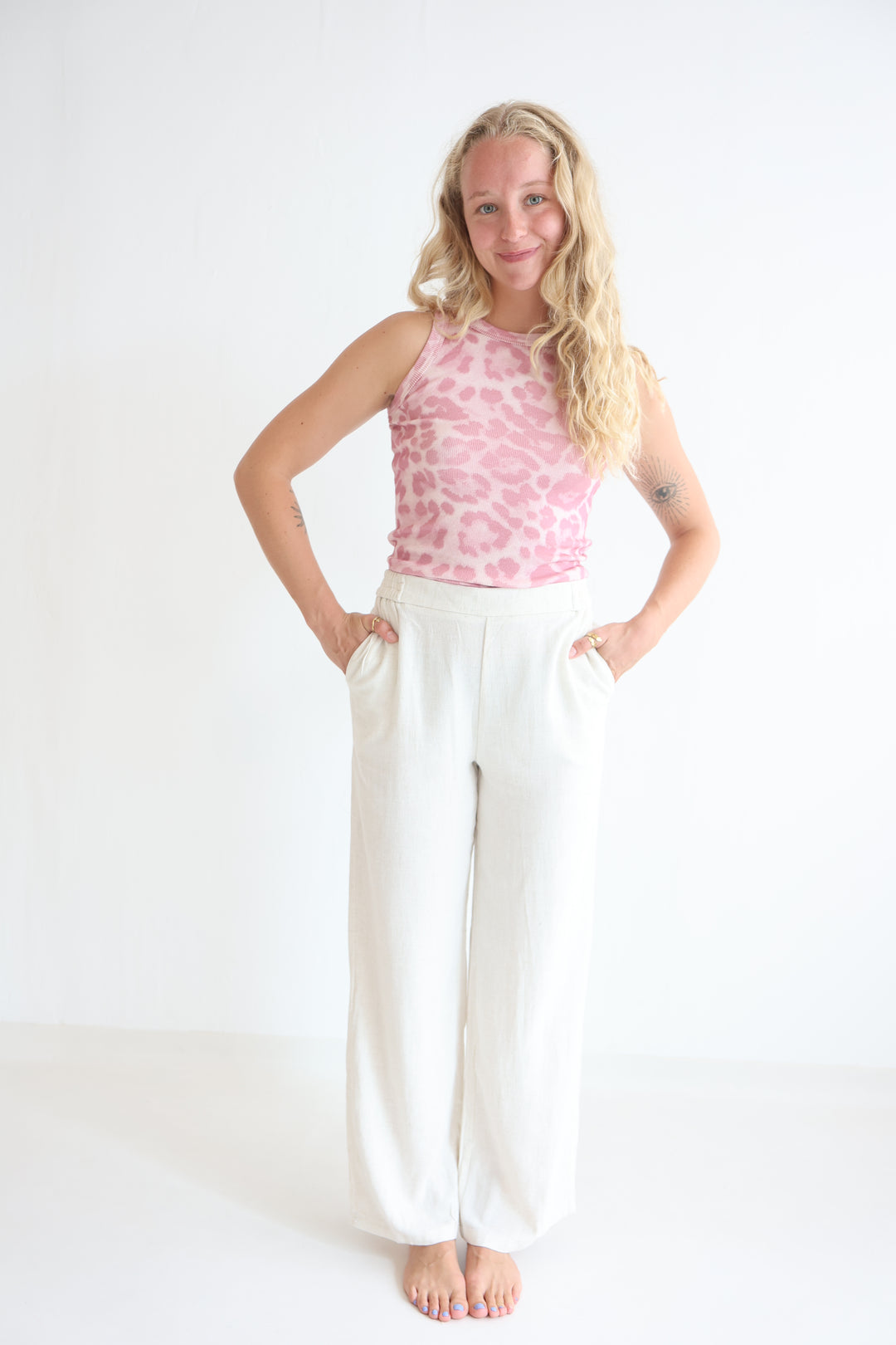 Soft Sand Linen Trousers