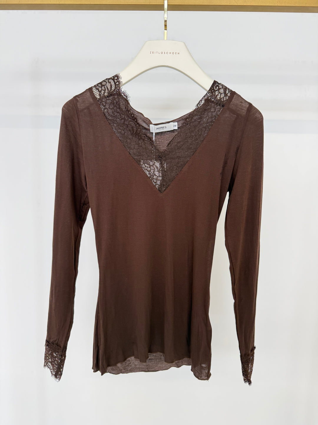 SWEET ELEGANCE LACE TOP COFFEE GR.S/M (B-WARE)