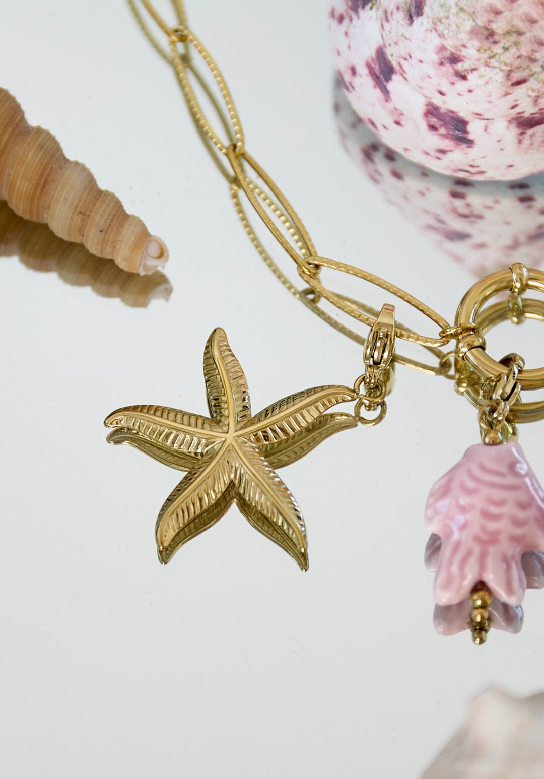 Golden Starfish Charm