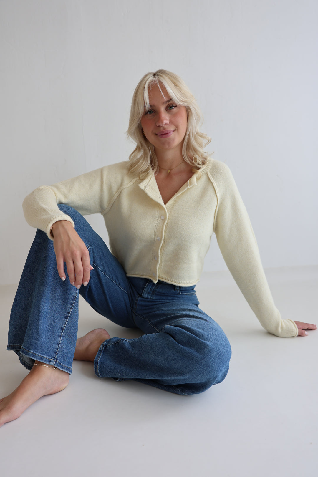 Cropped Super Fine Cardigan Luna