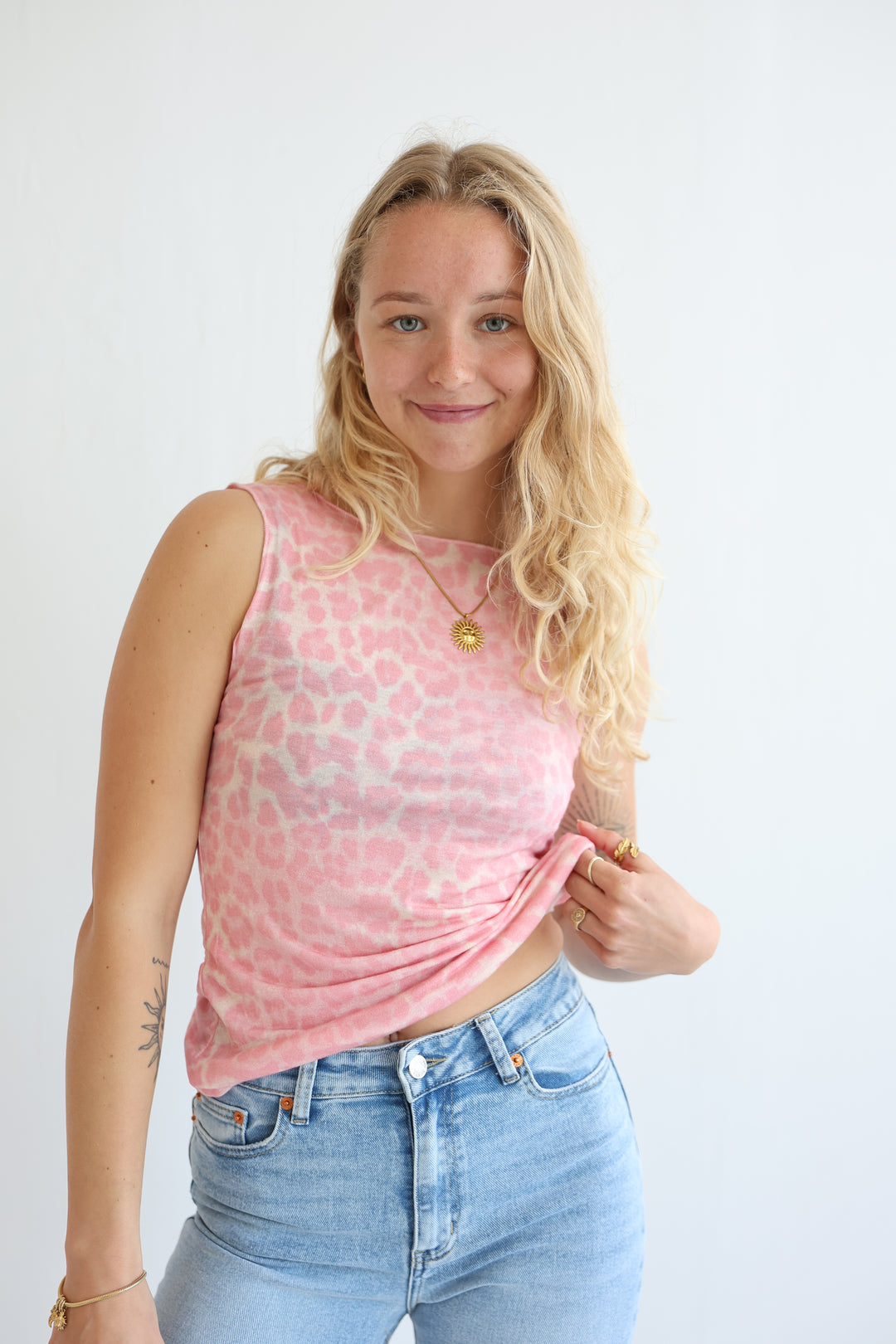 Cashmere Top Wild Leo