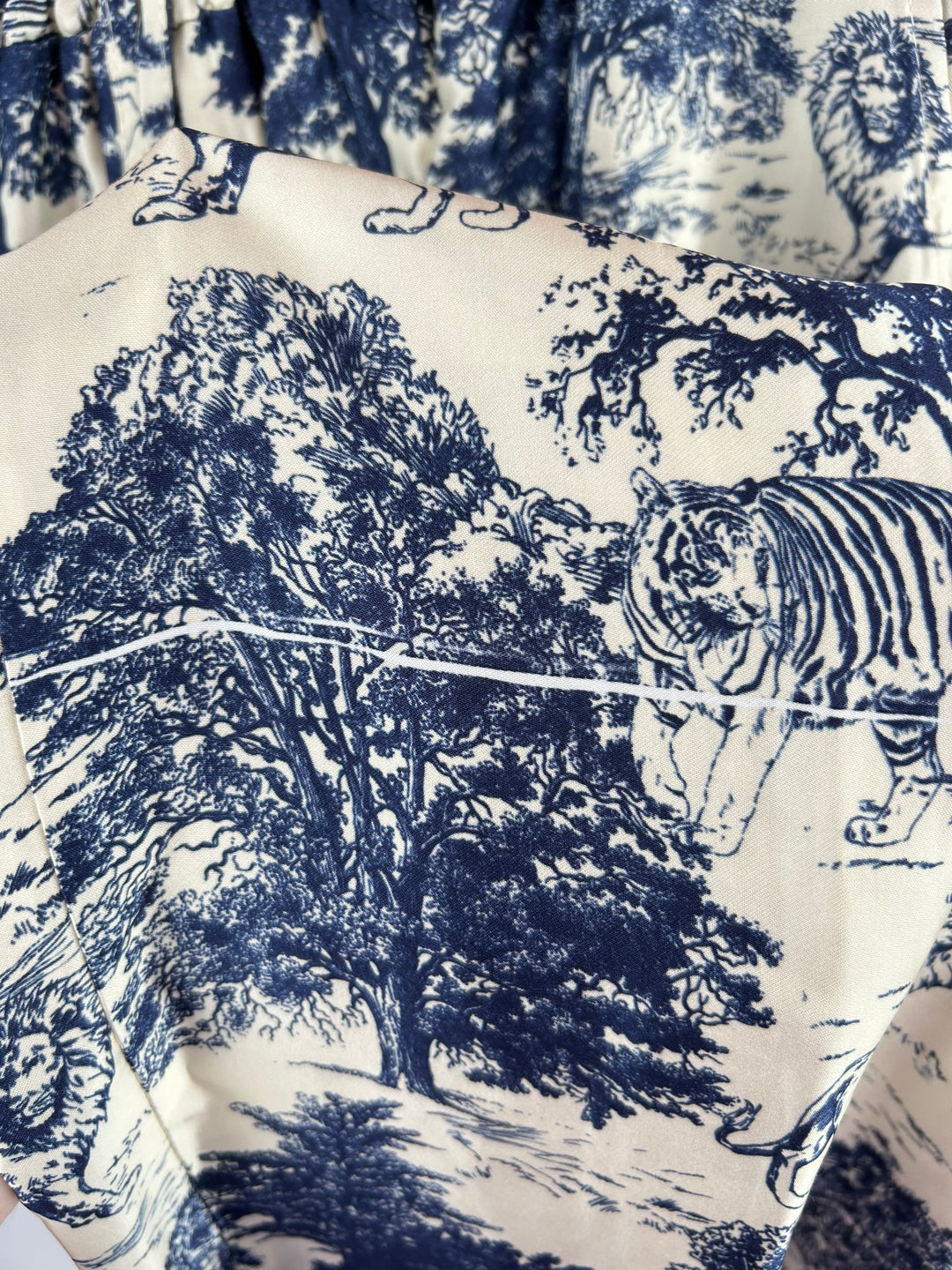 LUXURY HOSE LANG DUNKELBLAU EINHEITSGRÖSSE (B-WARE)