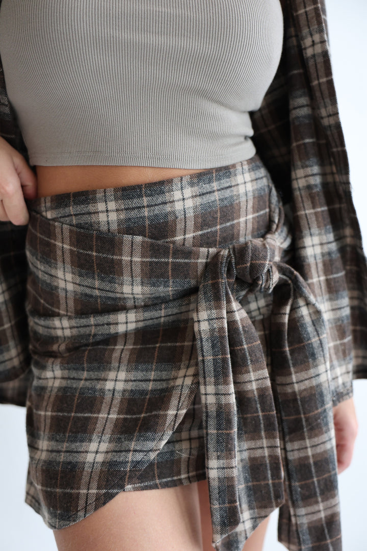 Karierter Rock Copper