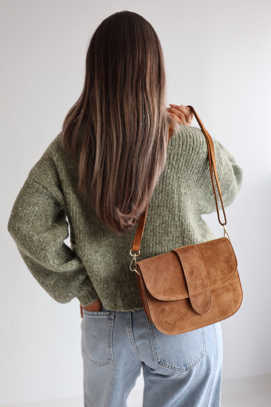Sally Suede Handtasche