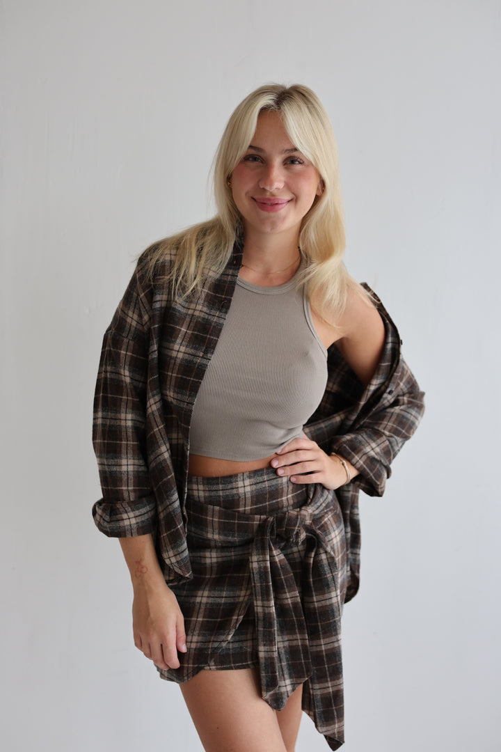 Karierter Rock Copper