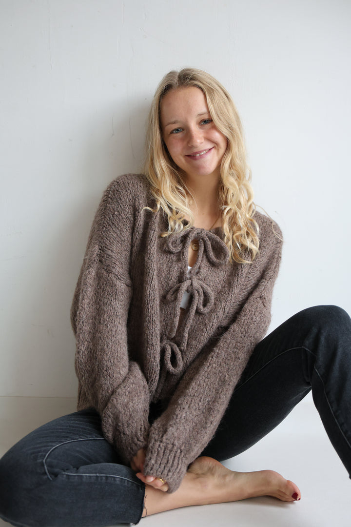 Langarm Cardigan mit Schleifen Lilly