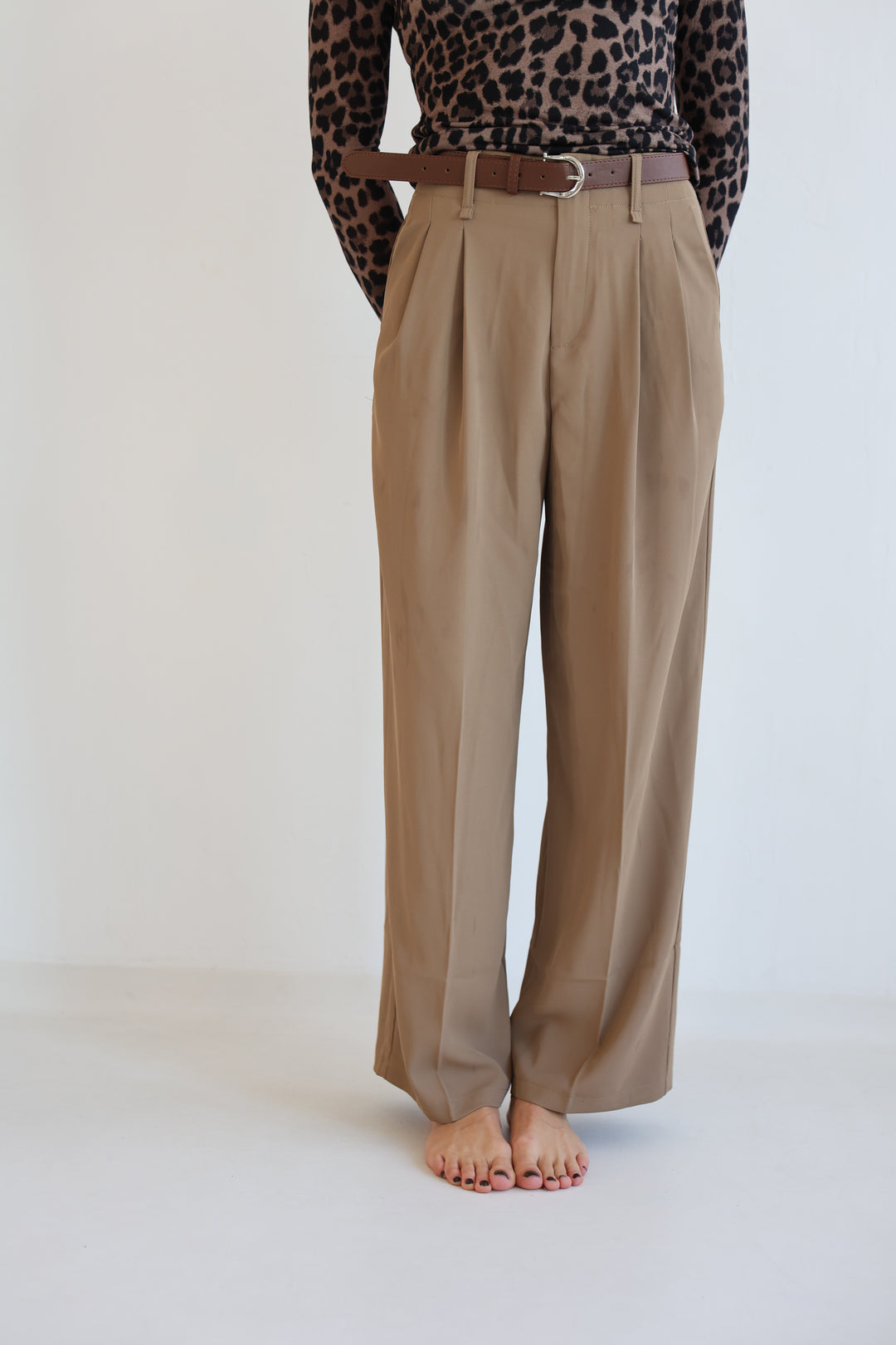 Bundfaltenhose mit Gürtel Anna