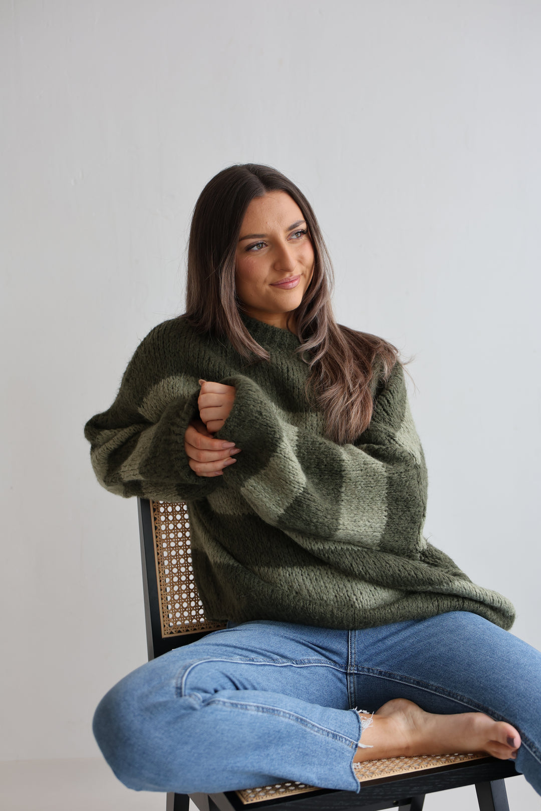 Fluffy Blockstripes Pullover Hannah