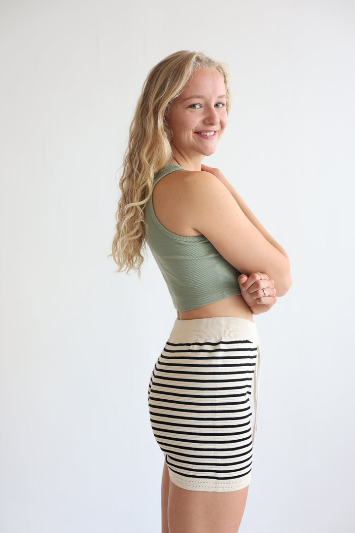 Beachside Striped Relaxed Shorts