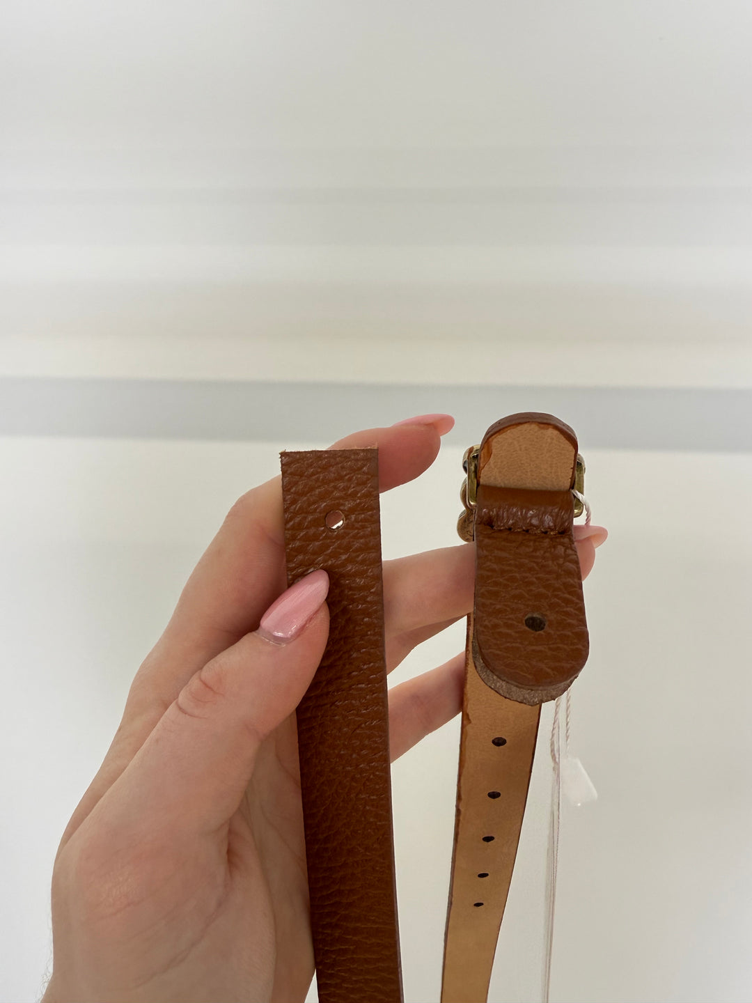 LEDERGÜRTEL CELINA SCHMAL COGNAC(B-WARE)