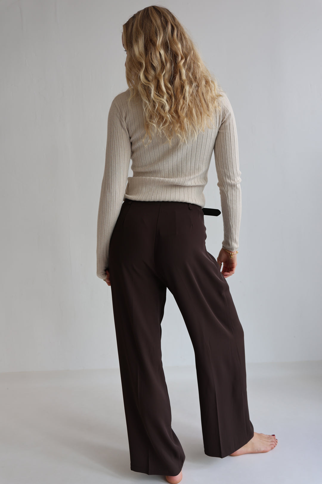 Bundfaltenhose mit Gürtel Anna