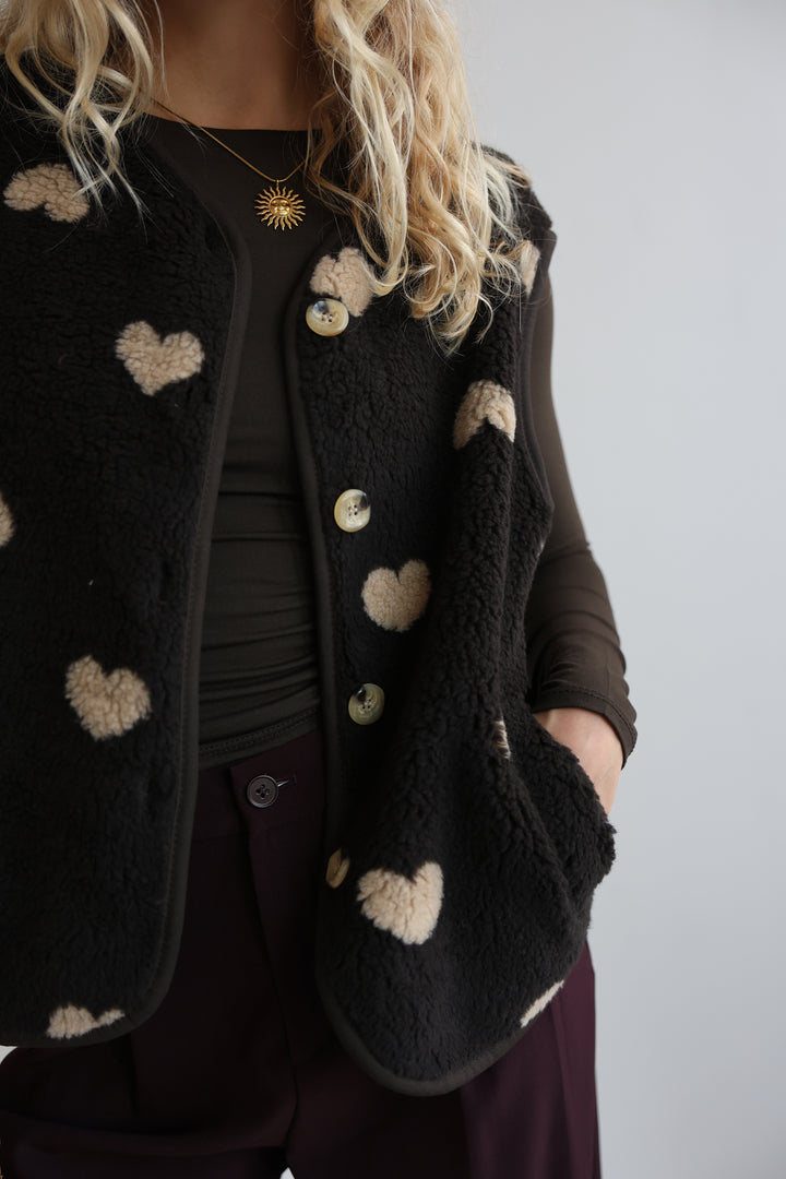 Teddyweste Warm Heart