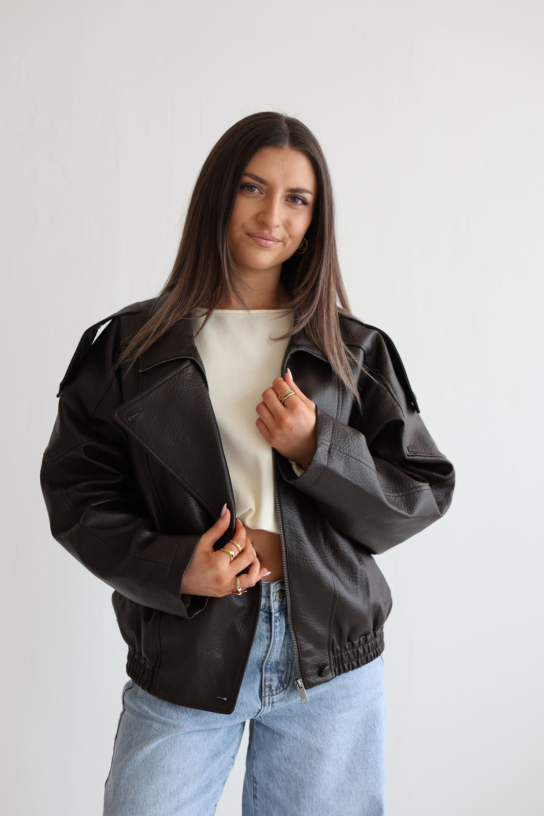 Oversize Bikerjacke Milano