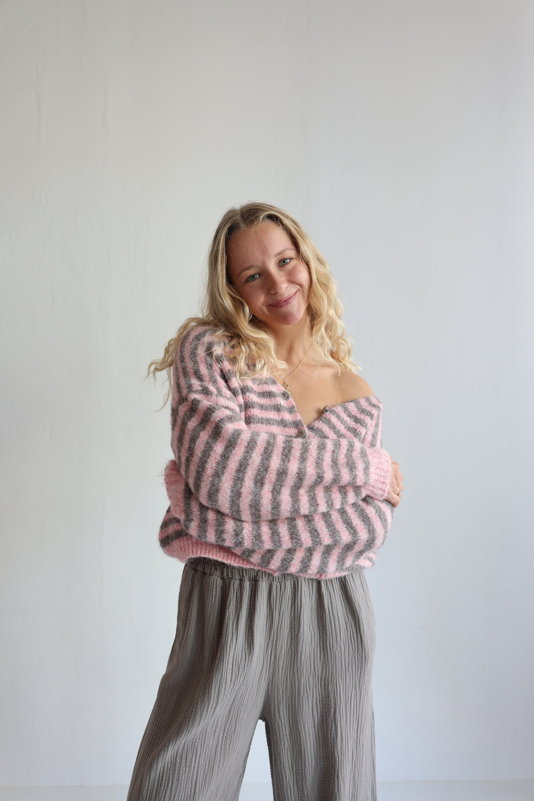 Gestreifter Cardigan Cosima