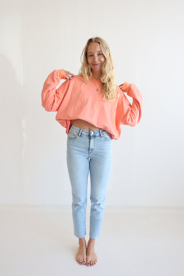 Sweater mit Leoprint