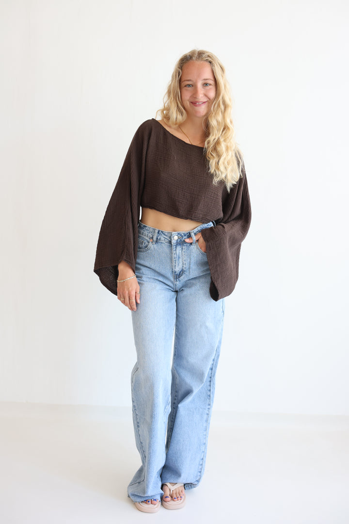 Off-Shoulder Musselinshirt Liz