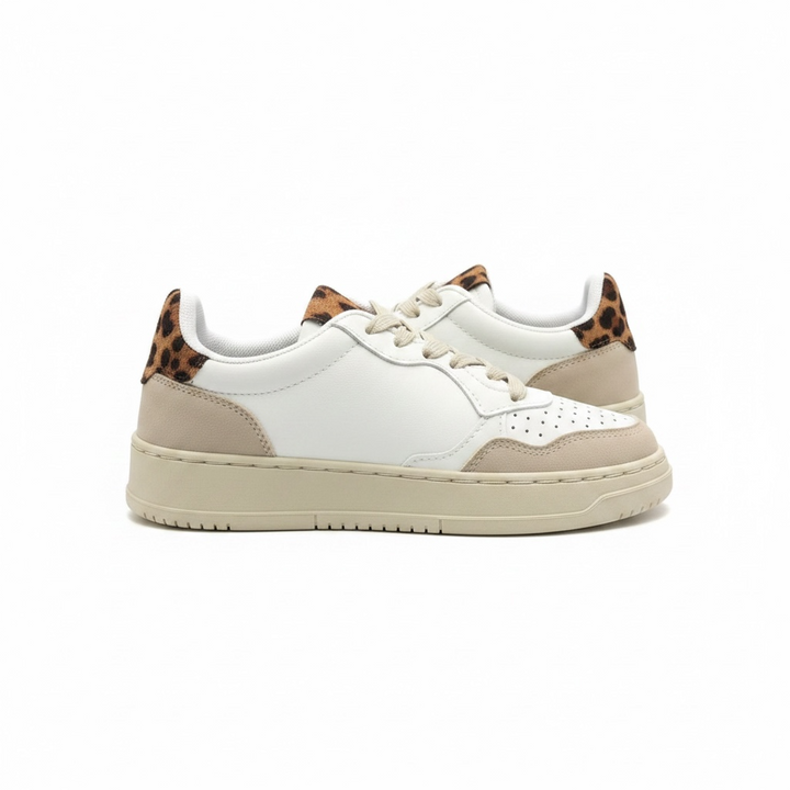 Leopard Trim Sneakers