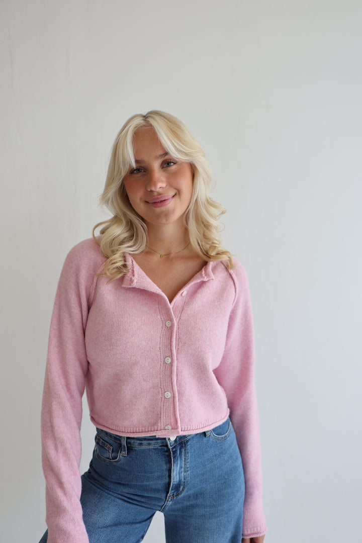 Cropped Super Fine Cardigan Luna