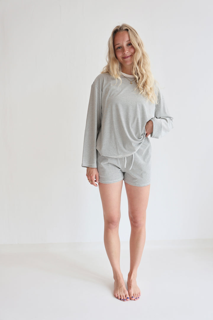 Soft Striped Shorts