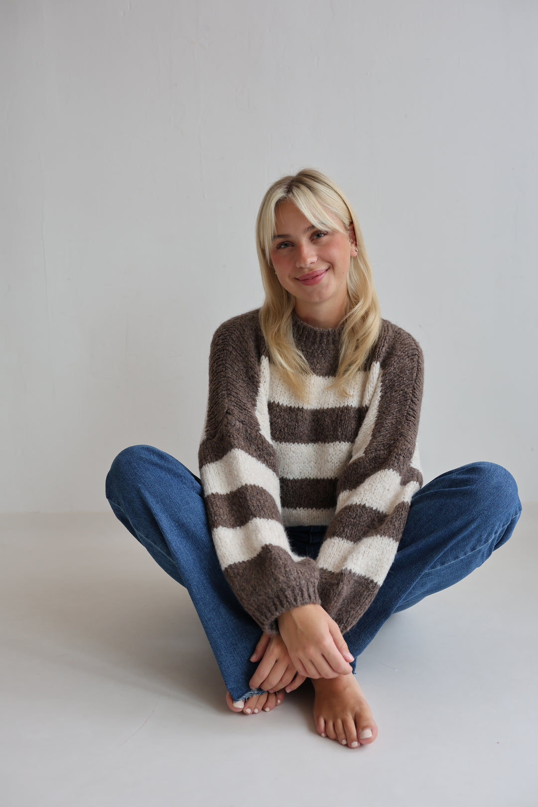Fluffy Blockstripes Pullover Hannah