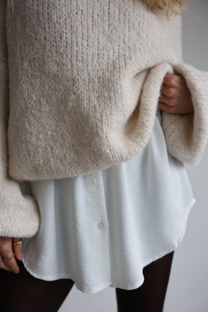 Einfarbiger Blusenrock