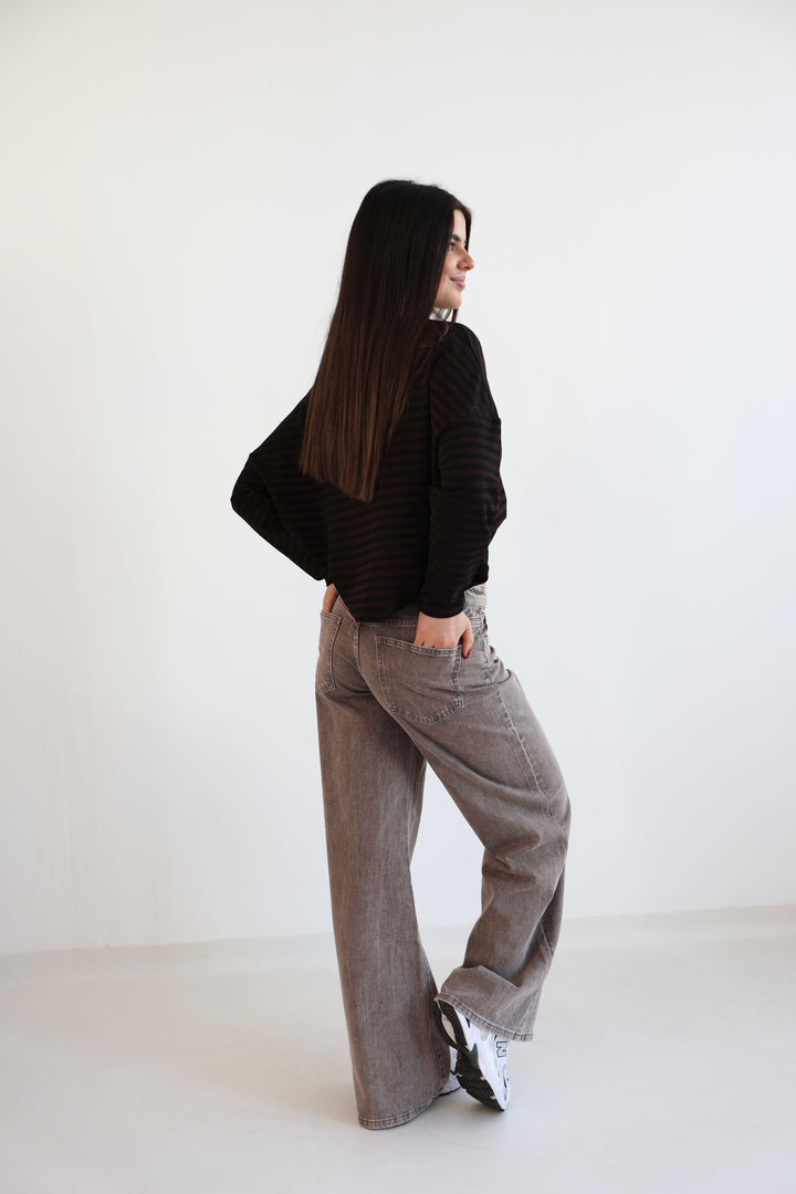 Wide Leg Jeans Cocoa Shades