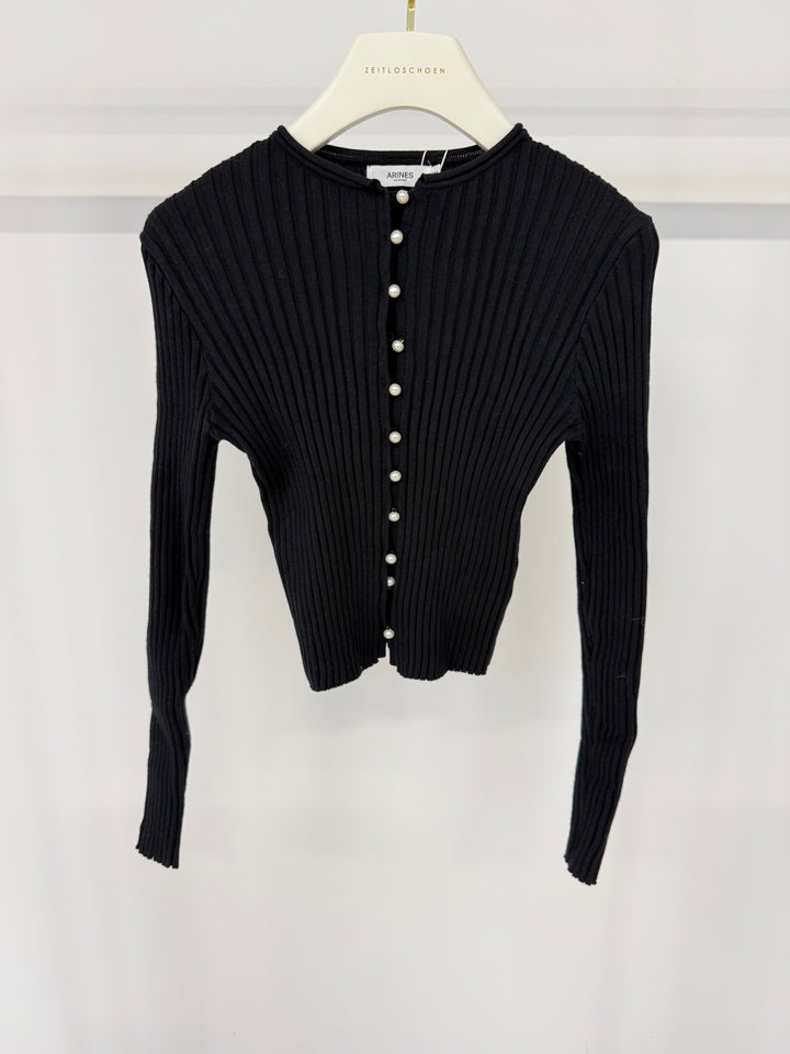PEARL LINE CARDIGAN SCHWARZ GR.S/M (B-WARE)