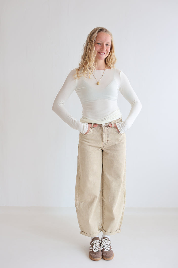 Barrel Fit Cocoa Shades Jeans