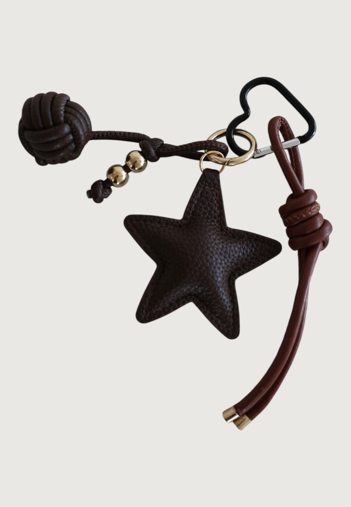Bag Charm Mocca Star