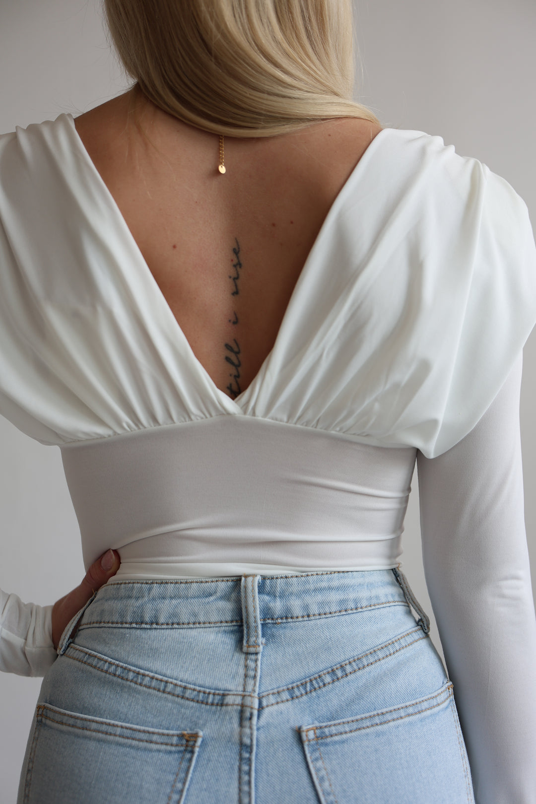 Drapiertes Wickel-Shirt Cassy