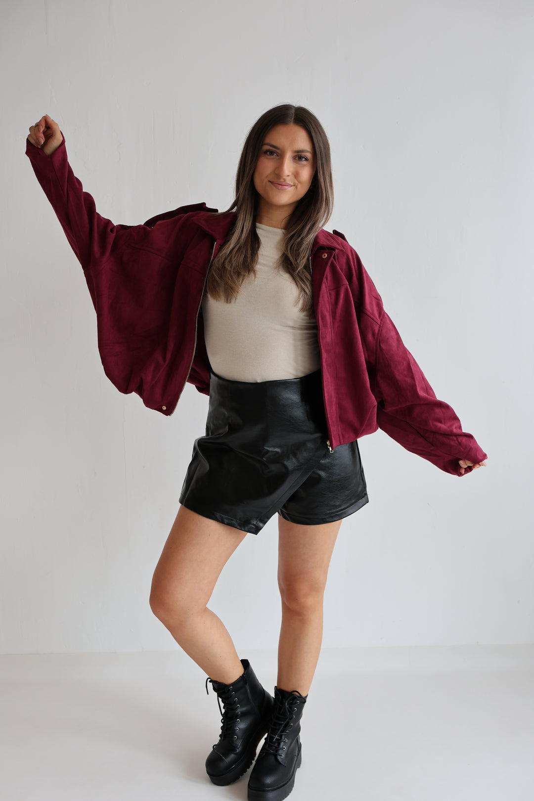 Heritage Suede Bomber Jacket