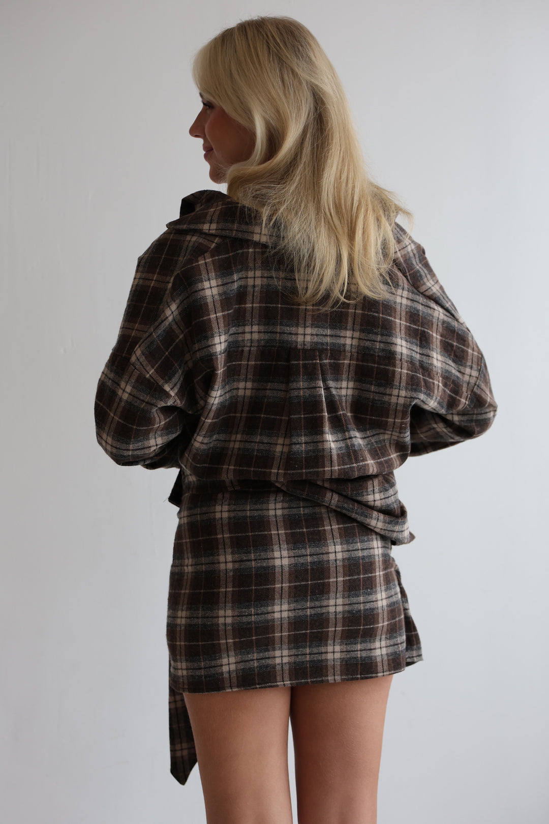 Karierter Rock Copper