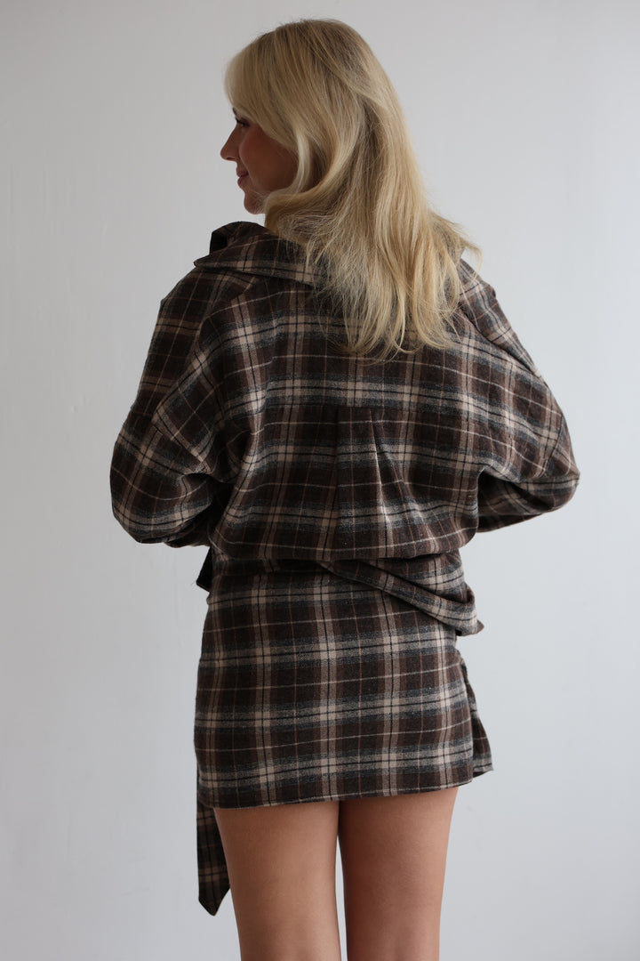 Karierter Rock Copper