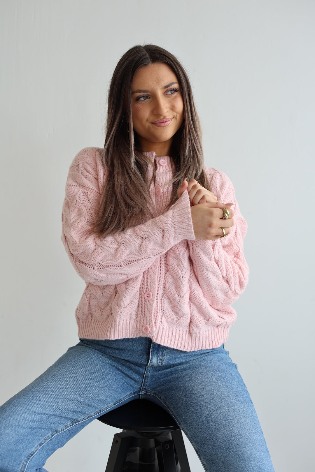 Luna Cable Knit Cardigan