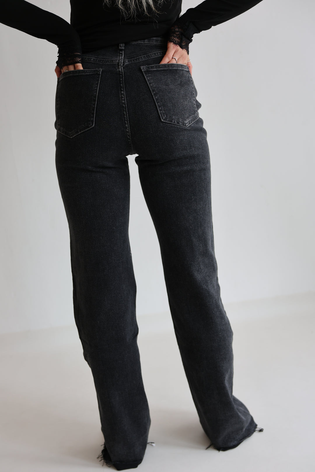 Extra Long Wide Leg Jeans Henna