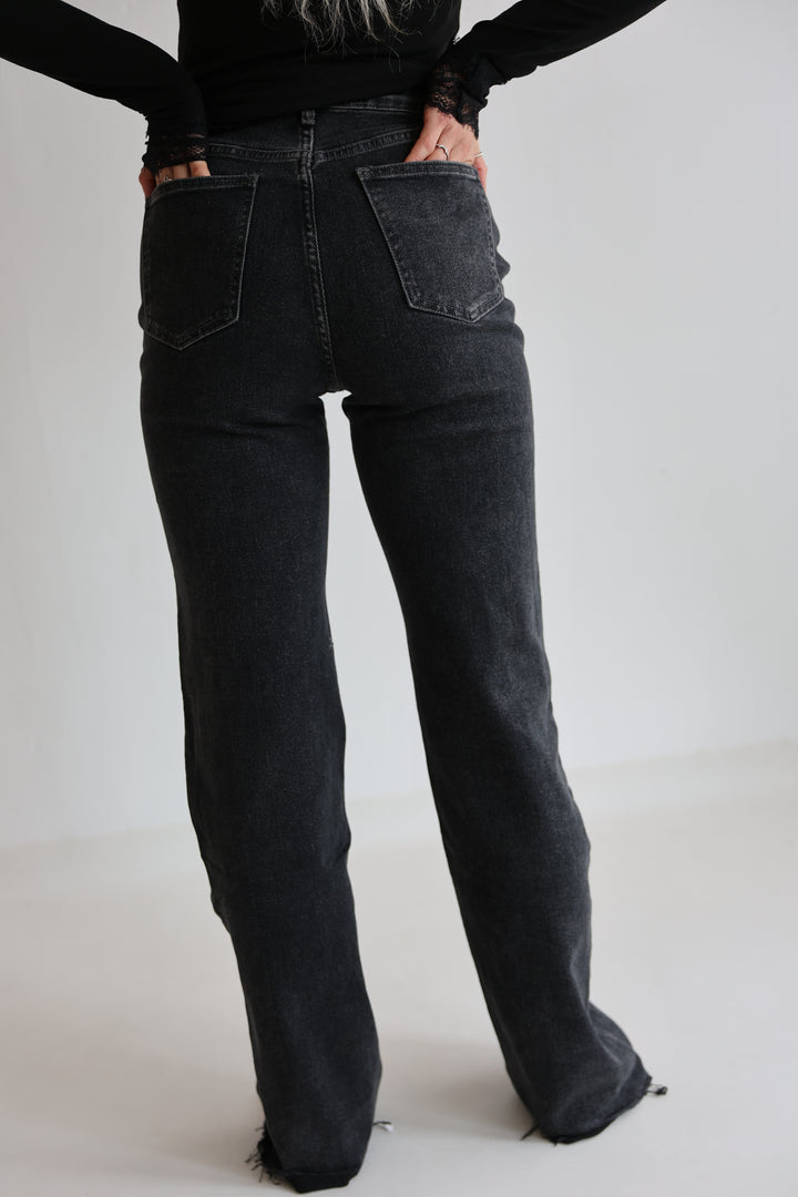 Extra Long Wide Leg Jeans Henna