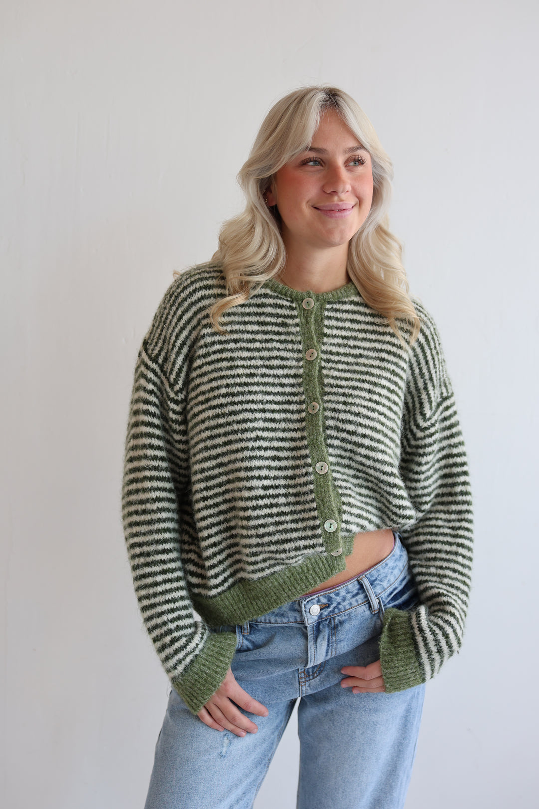 Gestreifter Cardigan Moodline Knit