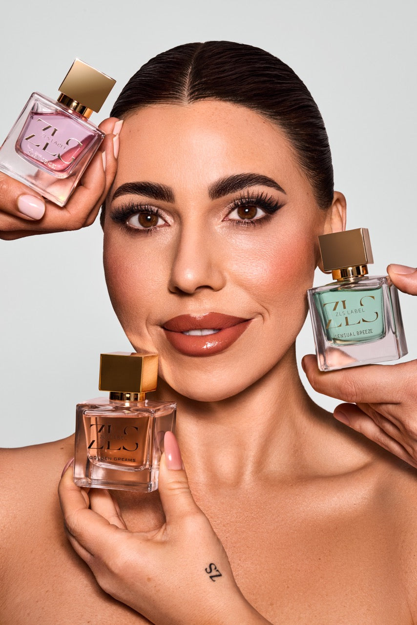 Alle drei ZLS Label Düfte – Golden Dreams, Silent Senses und Sensual Breeze