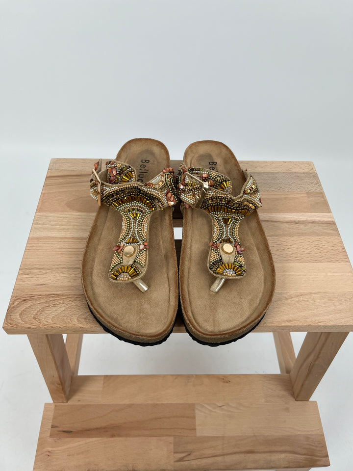 PANTOLETTE SHINING SUNSET GOLD GR. 40 (B-WARE)