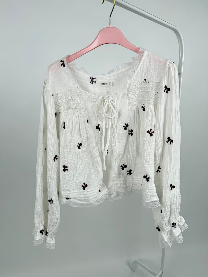 MUSSELINCARDIGAN BOW TIME (B-WARE)