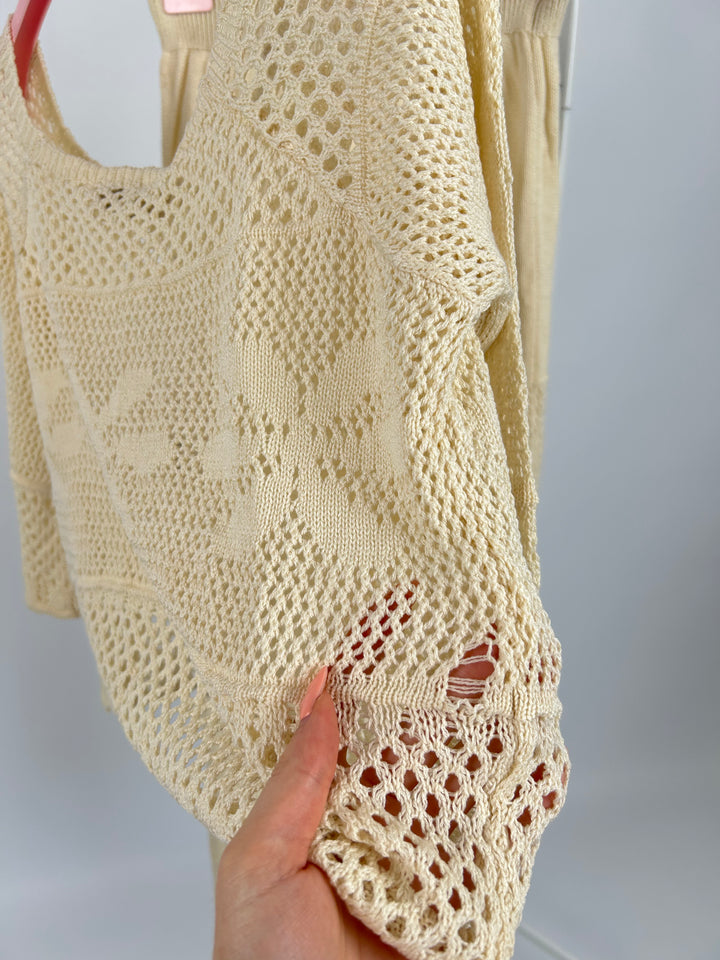 GEHÄKELTER ZWEITEILER CAPRI EINHEITSGRÖSSE (B-WARE)