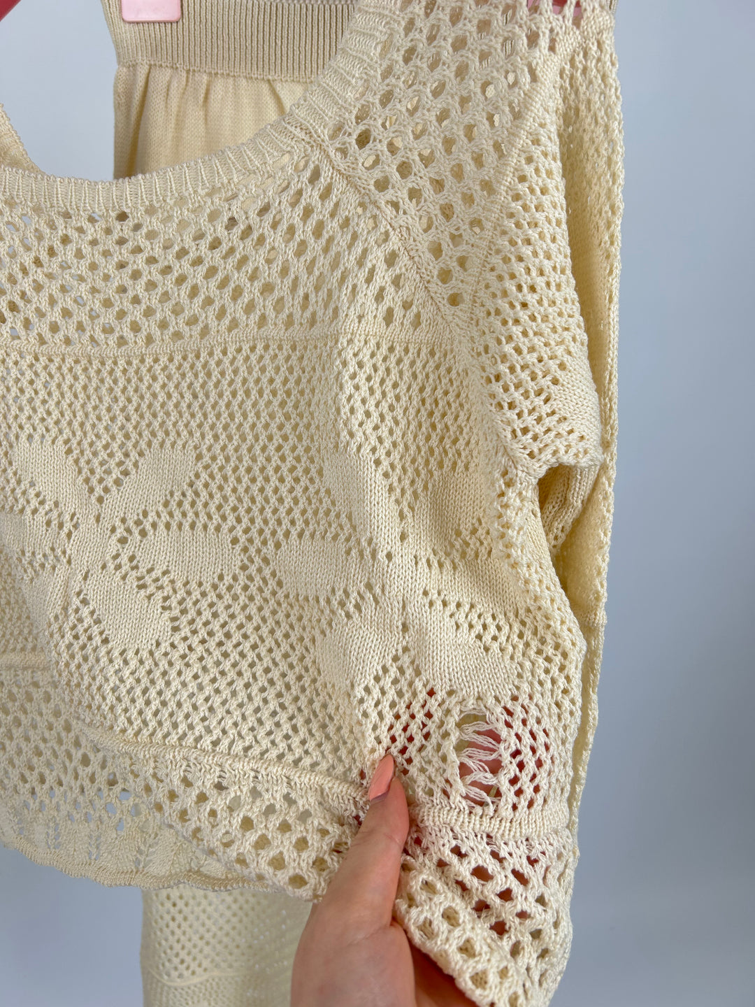 GEHÄKELTER ZWEITEILER CAPRI EINHEITSGRÖSSE (B-WARE)