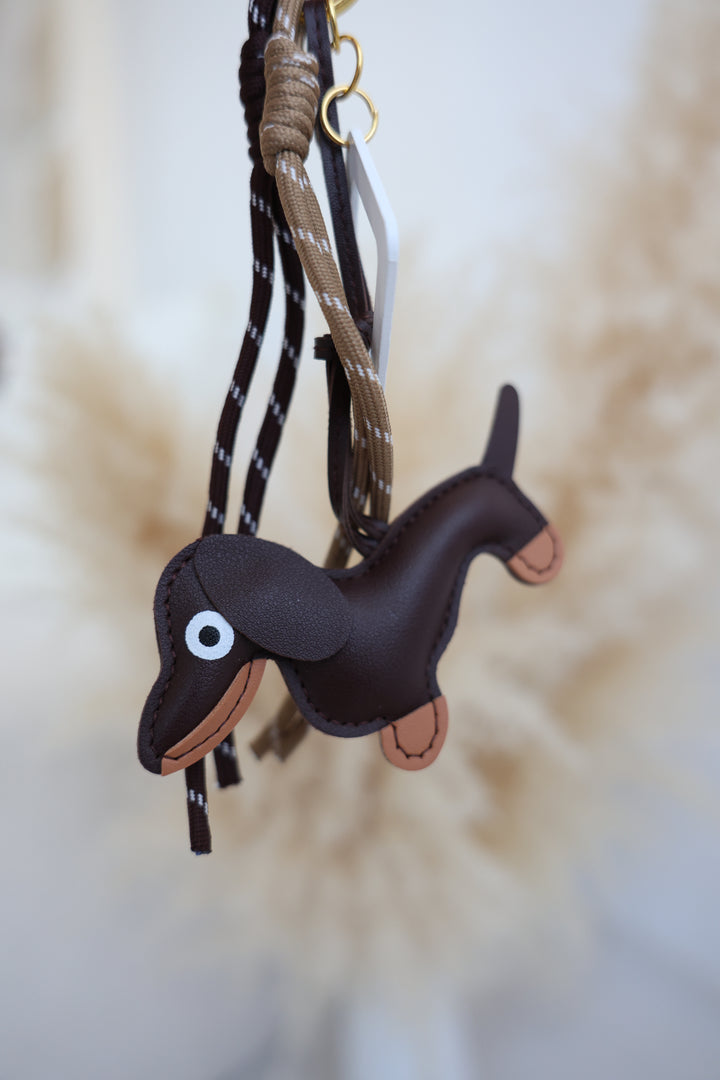 Bag Charm Brown Dackel