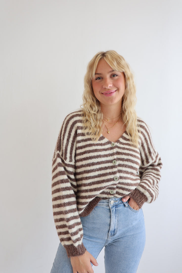 Gestreifter Cardigan Cosima