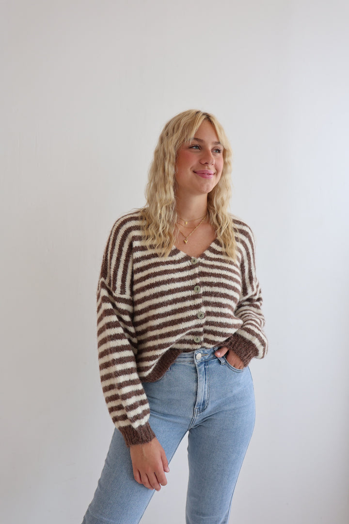 Gestreifter Cardigan Cosima