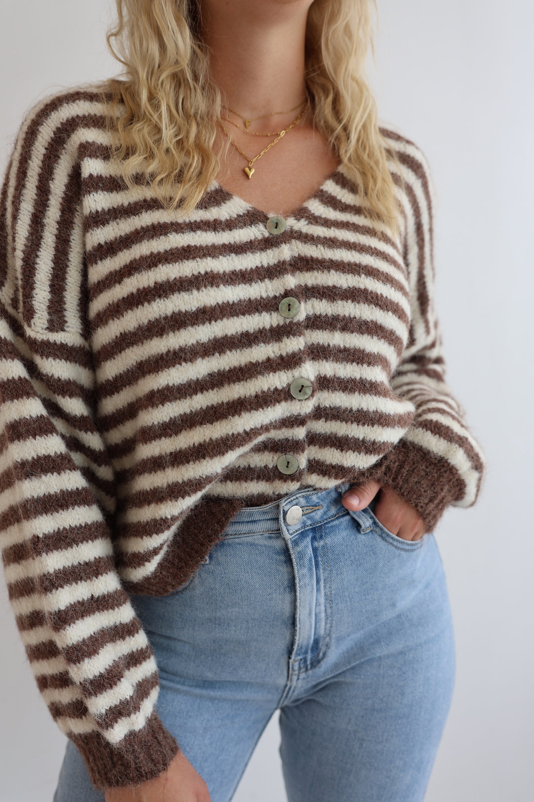 Gestreifter Cardigan Cosima