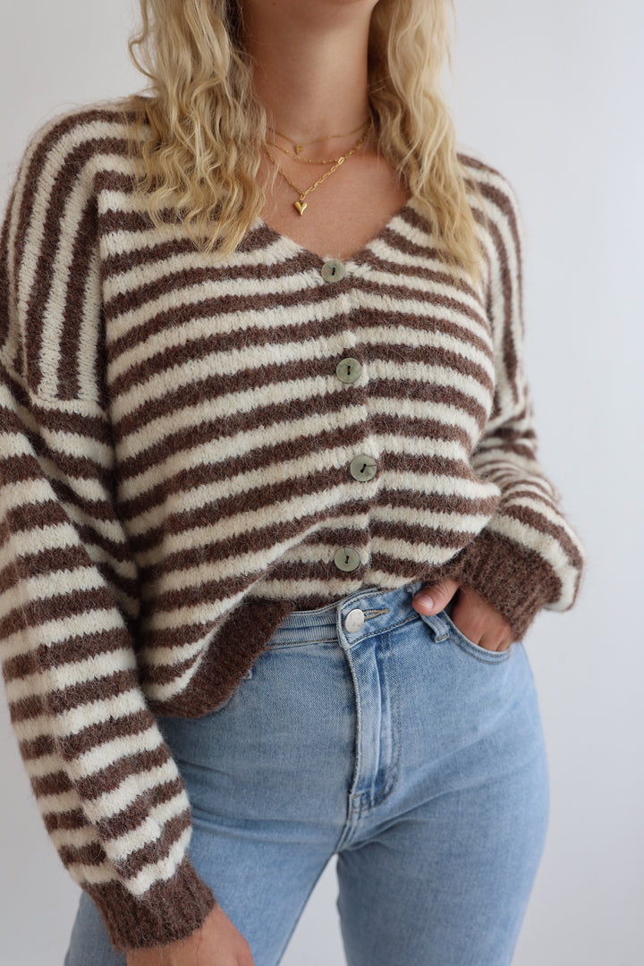 Gestreifter Cardigan Cosima