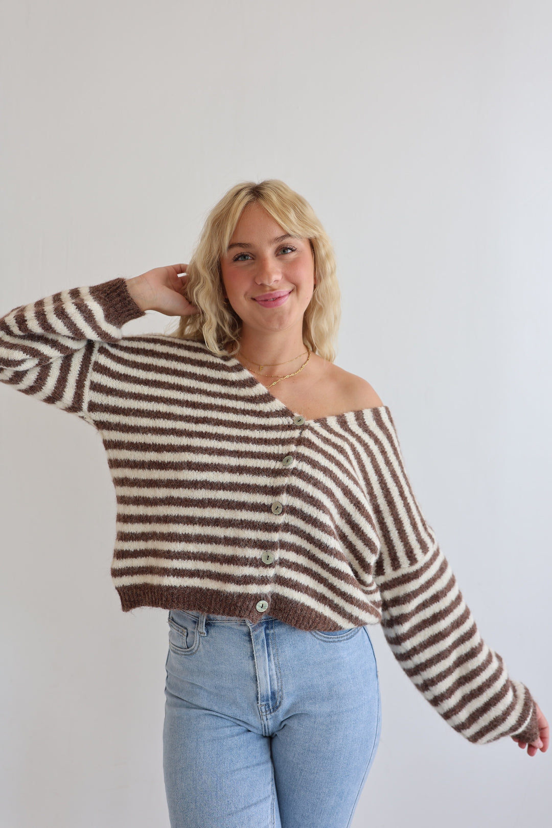 Gestreifter Cardigan Cosima