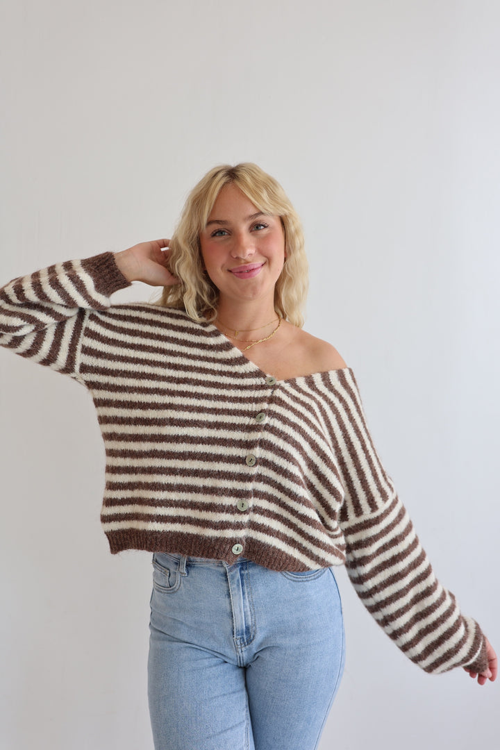 Gestreifter Cardigan Cosima