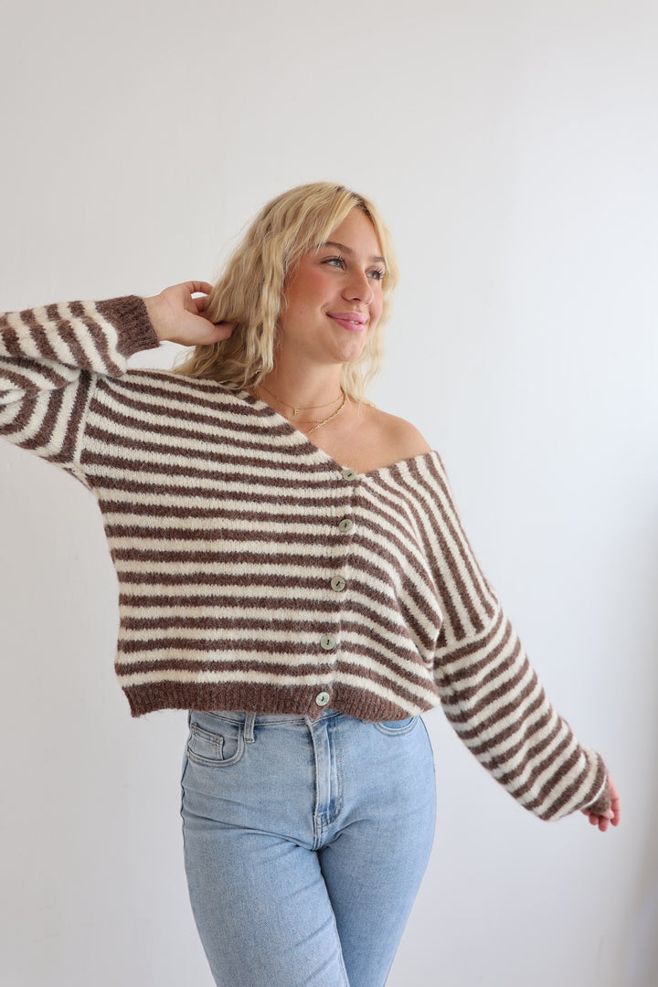 Gestreifter Cardigan Cosima